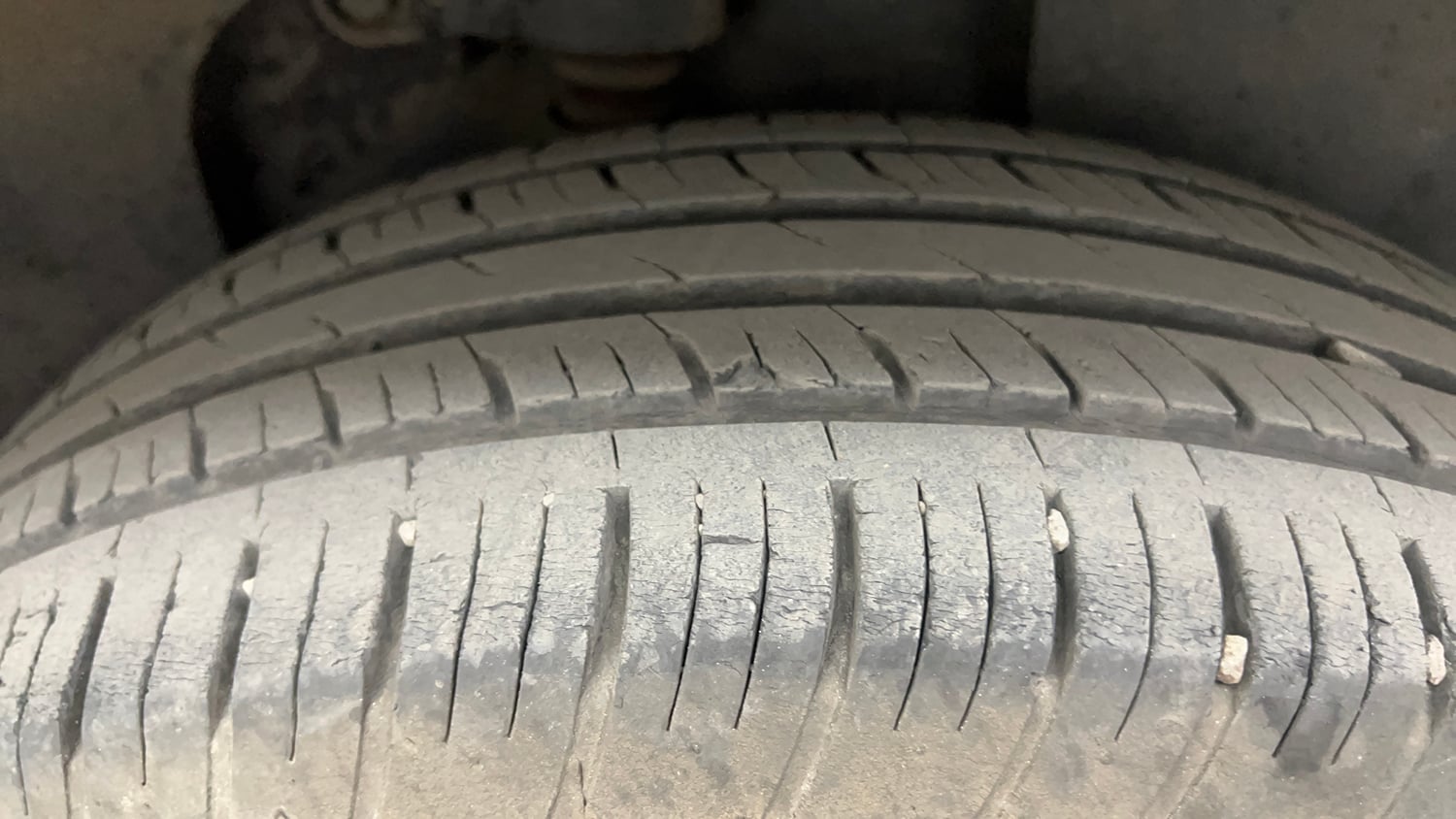 Used 2021 Tata Harrier XZ Diesel Manual tyres LEFT REAR TYRE TREAD VIEW