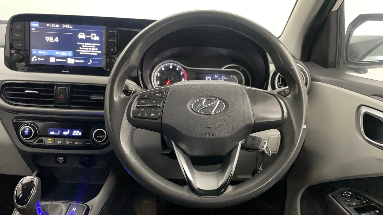 Used 2021 Hyundai Grand i10 Nios Sportz AMT 1.2 Kappa VTVT Petrol Automatic interior STEERING VIEW