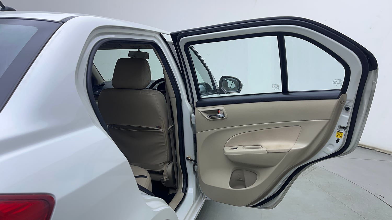 Used 2015 Maruti Suzuki Swift Dzire VXI Petrol Manual interior RIGHT REAR DOOR OPEN VIEW