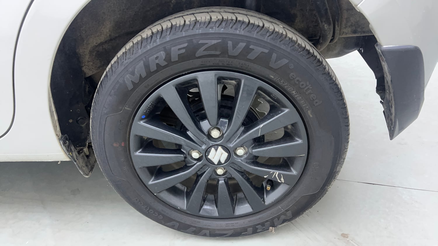 Used 2025 Maruti Suzuki Wagon R ZXI Plus 1.2 AGS Petrol Automatic tyres LEFT REAR TYRE RIM VIEW