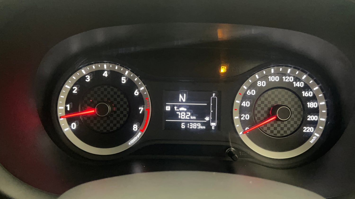 Used 2019 Hyundai Grand i10 Nios Magna AMT 1.2 Kappa VTVT Petrol Automatic interior CLUSTERMETER VIEW