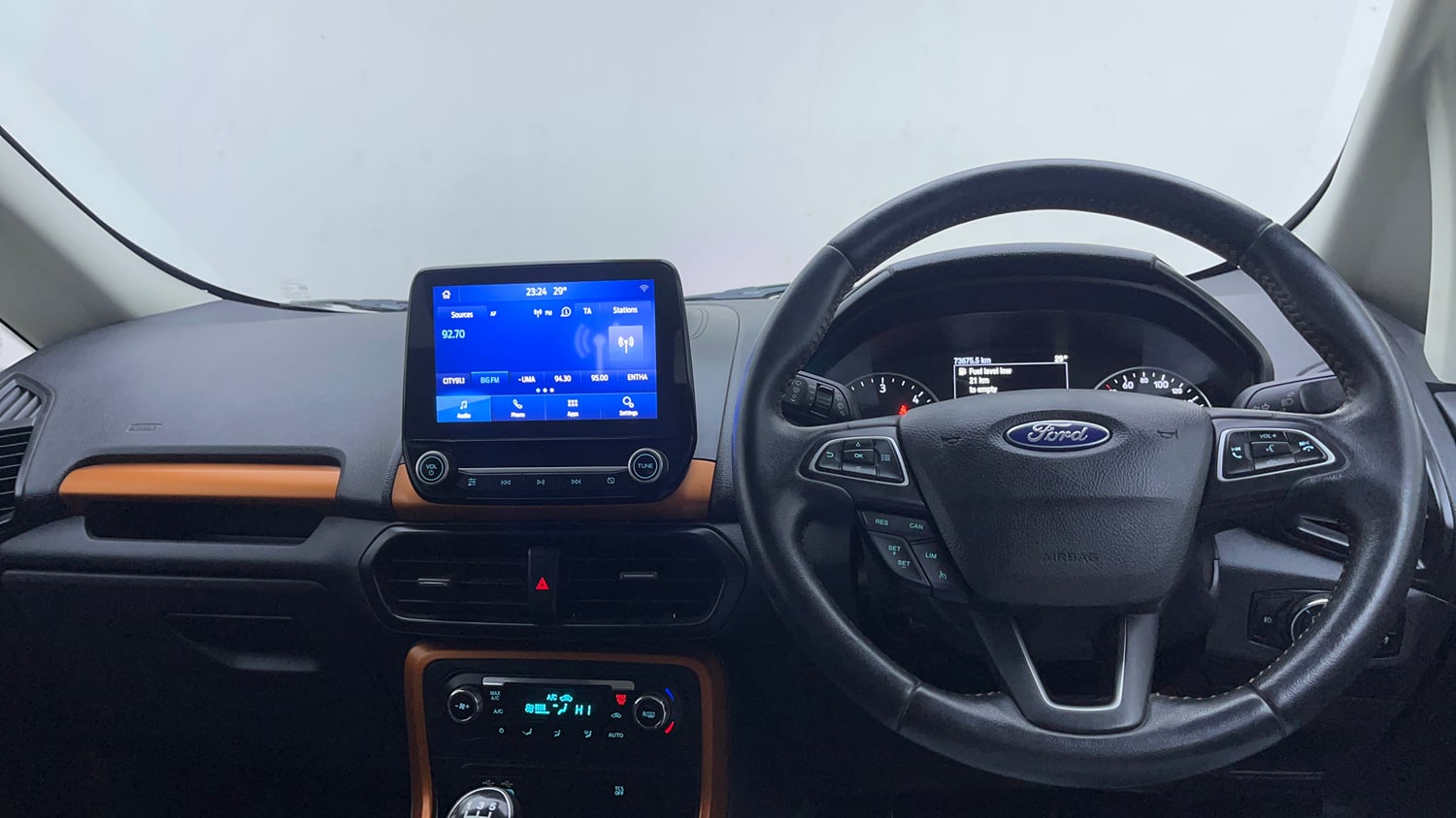 Used 2020 Ford EcoSport S MT 1.5 TDCi Diesel Manual interior DASHBOARD VIEW