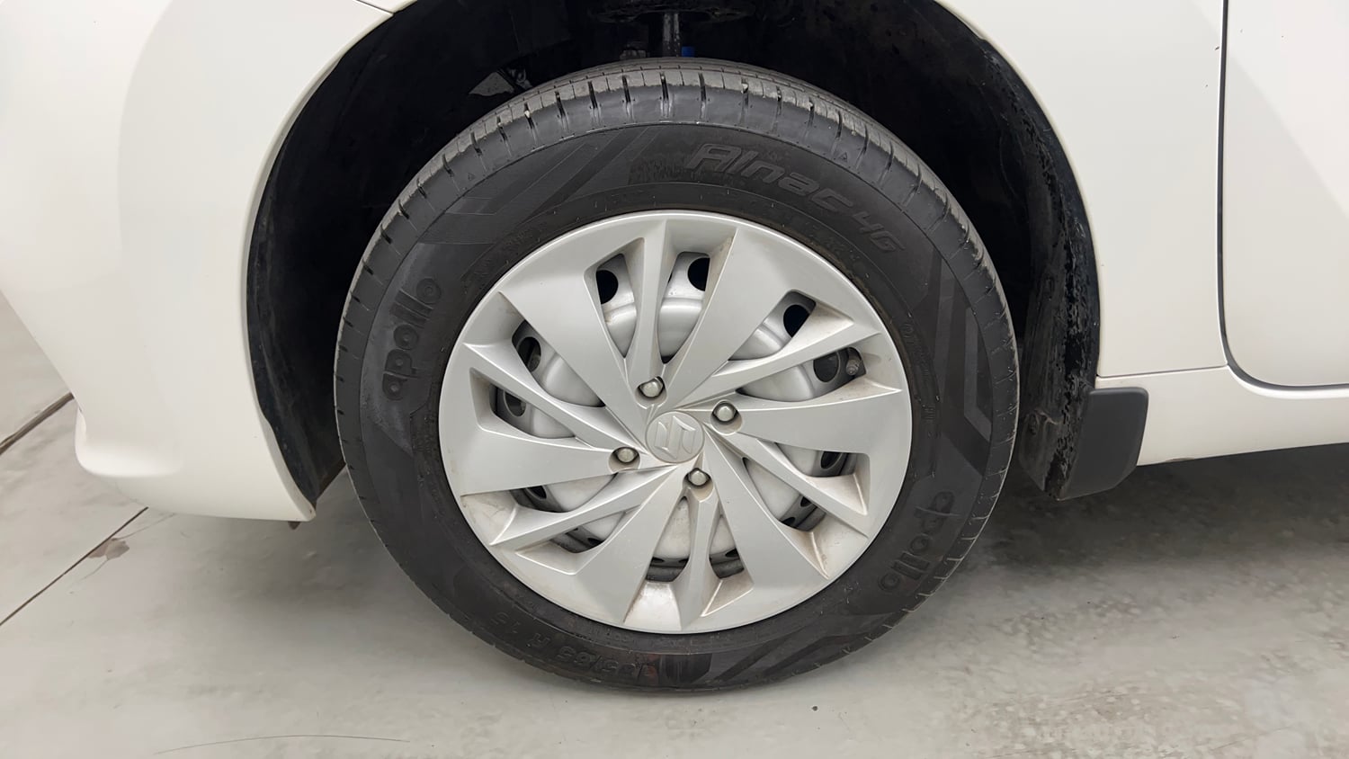 Used 2026 Maruti Suzuki Baleno Sigma MT Petrol Manual tyres LEFT FRONT TYRE RIM VIEW