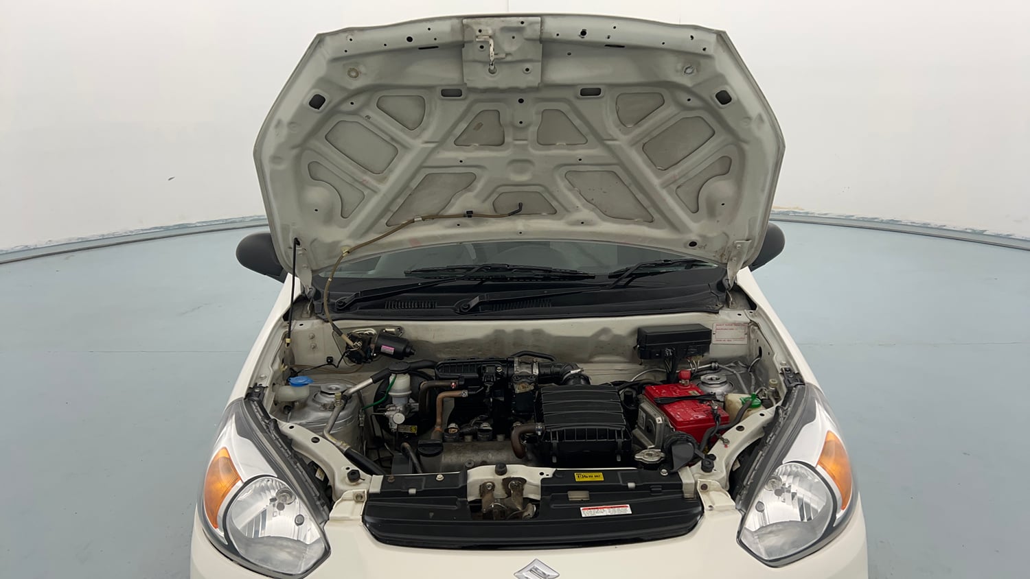 Used 2018 Maruti Suzuki Alto 800 LXi Petrol Manual engine ENGINE & BONNET OPEN FRONT VIEW