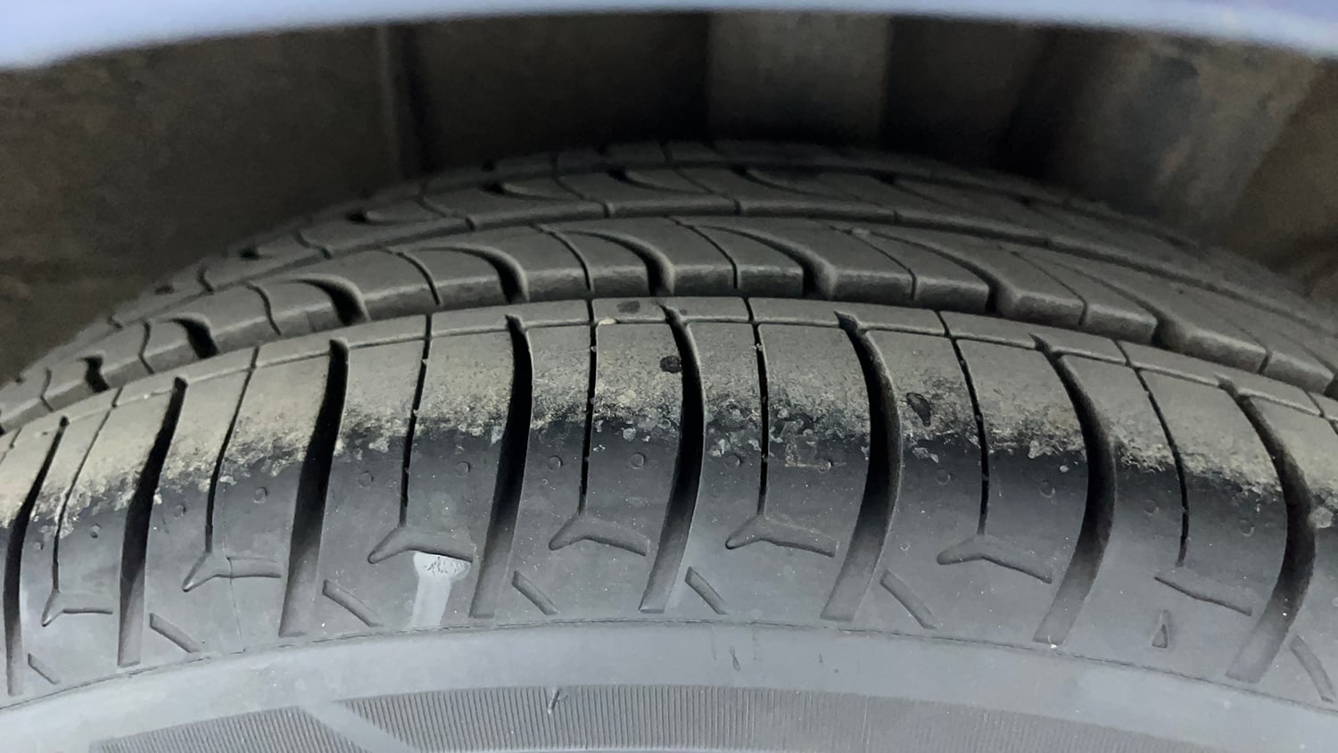 Used 2014 Hyundai Xcent SX 1.2 (O) Petrol Manual tyres LEFT REAR TYRE TREAD VIEW