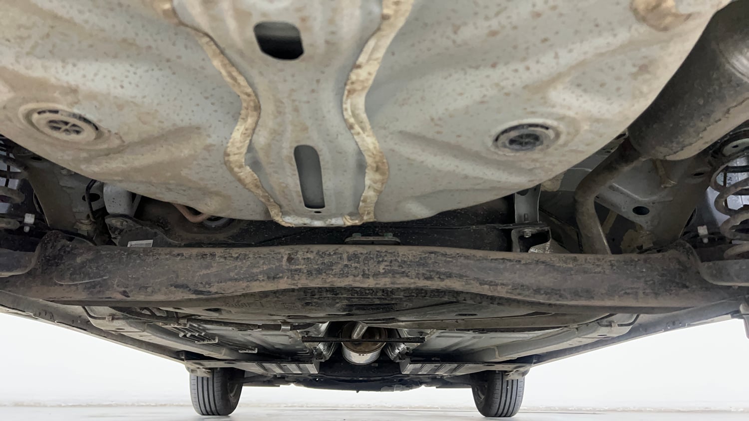 Used 2026 Maruti Suzuki Baleno Sigma MT Petrol Manual extra REAR UNDERBODY VIEW (TAKEN FROM REAR)