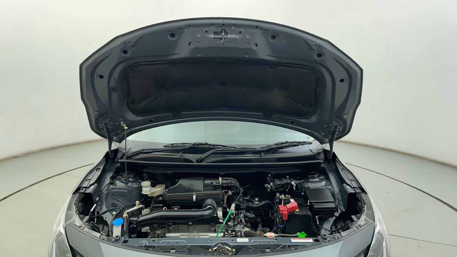 Used 2024 Maruti Suzuki Baleno Sigma MT Petrol Manual engine ENGINE & BONNET OPEN FRONT VIEW