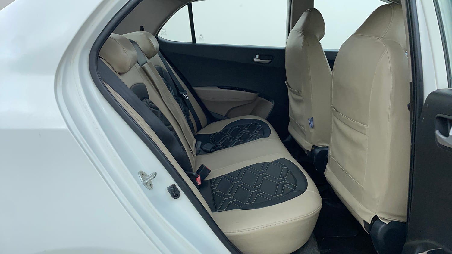 Used 2016 Hyundai Xcent S 1.2 Petrol Manual interior RIGHT SIDE REAR DOOR CABIN VIEW