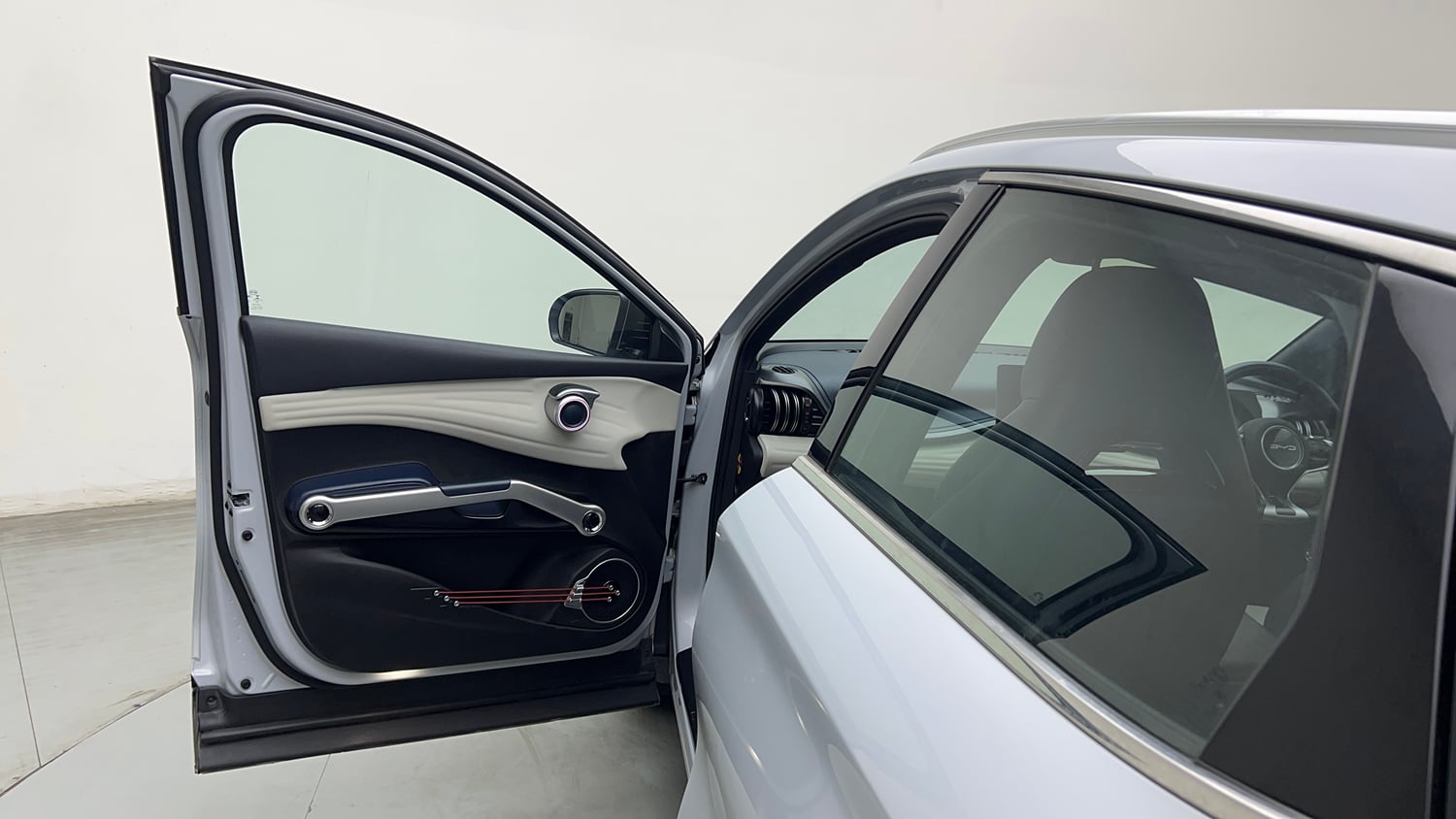 Used 2023 BYD Atto 3 Extended Range Electric Automatic interior LEFT FRONT DOOR OPEN VIEW