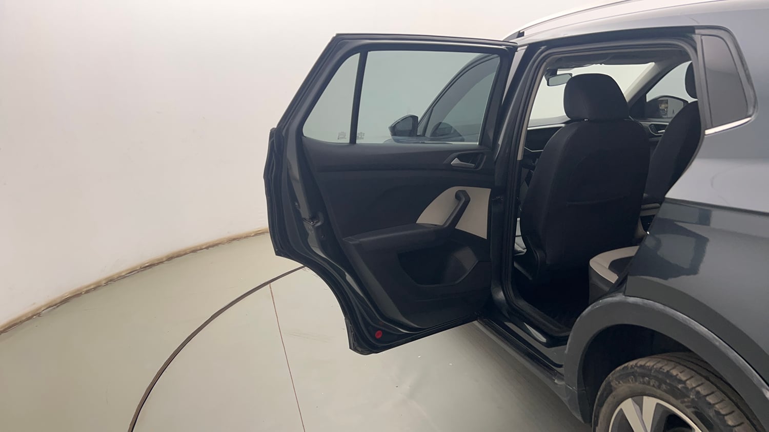 Used 2023 Volkswagen Taigun Topline 1.0 TSI MT Petrol Manual interior LEFT REAR DOOR OPEN VIEW