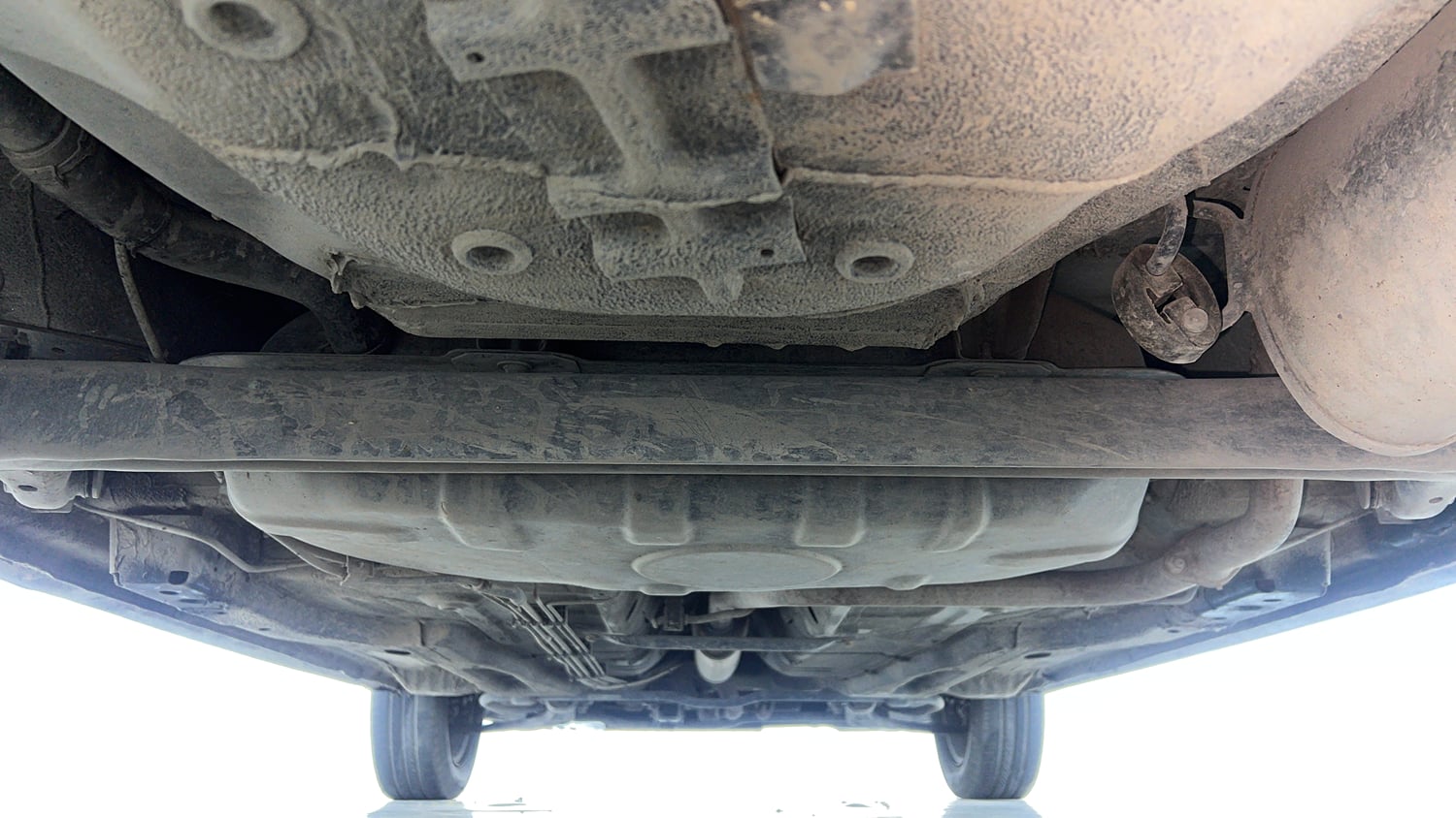 Used 2021 Tata Tiago XZ CNG( Outside Fitted ) Cng Manual extra REAR UNDERBODY VIEW (TAKEN FROM REAR)