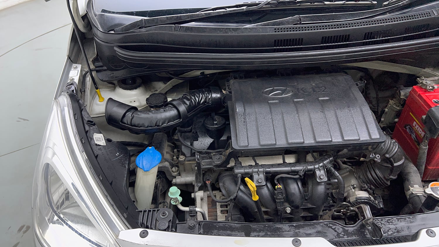 Used 2015 Hyundai Grand i10 Sportz 1.2 Kappa VTVT Petrol Manual engine ENGINE RIGHT SIDE VIEW