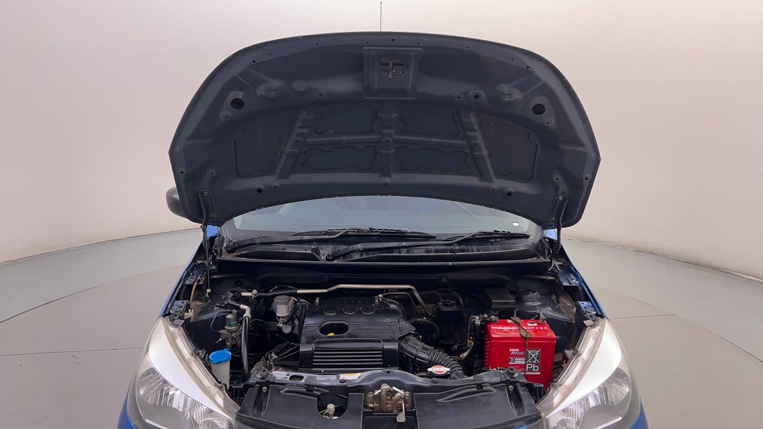 Used 2016 Maruti Suzuki Celerio VXi AMT Petrol Automatic engine ENGINE & BONNET OPEN FRONT VIEW