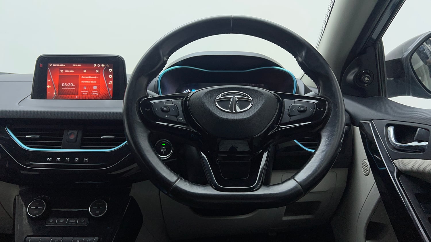 Used 2021 Tata Nexon EV XZ Plus Electric Automatic interior STEERING VIEW