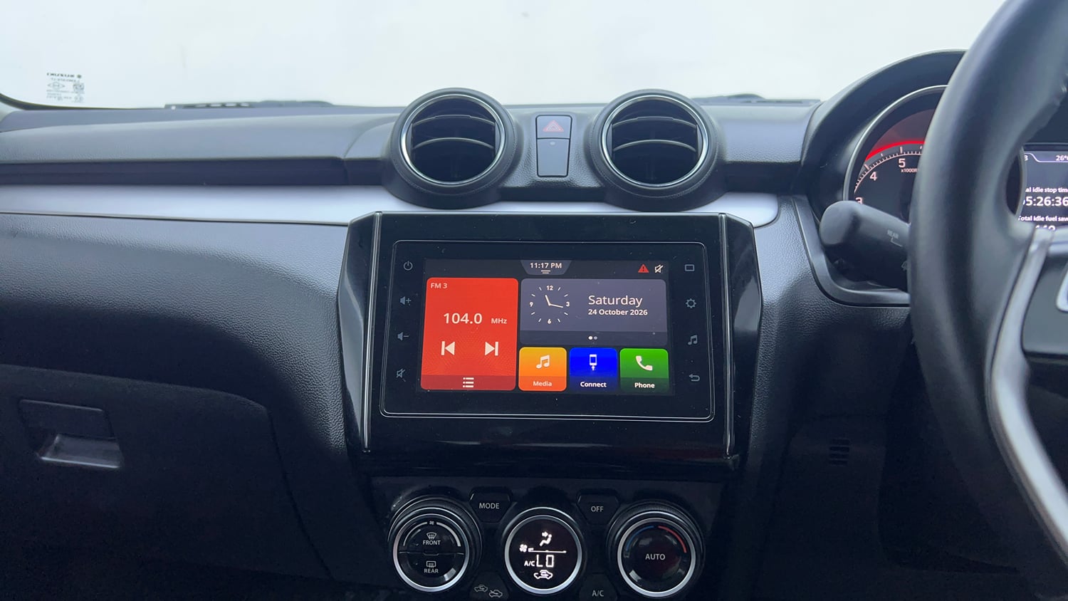 Used 2021 Maruti Suzuki Swift ZXi Plus Dual Tone Petrol Manual interior MUSIC SYSTEM & AC CONTROL VIEW