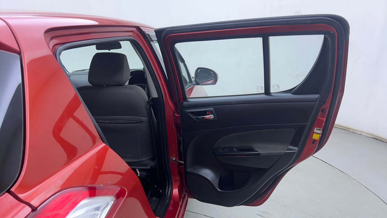 Used 2014 Maruti Suzuki Swift VXi Petrol Manual interior RIGHT REAR DOOR OPEN VIEW