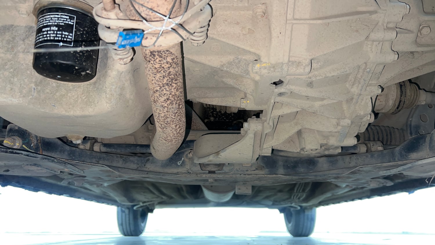 Used 2025 Maruti Suzuki Ignis Delta 1.2 AMT Petrol Automatic extra FRONT LEFT UNDERBODY VIEW