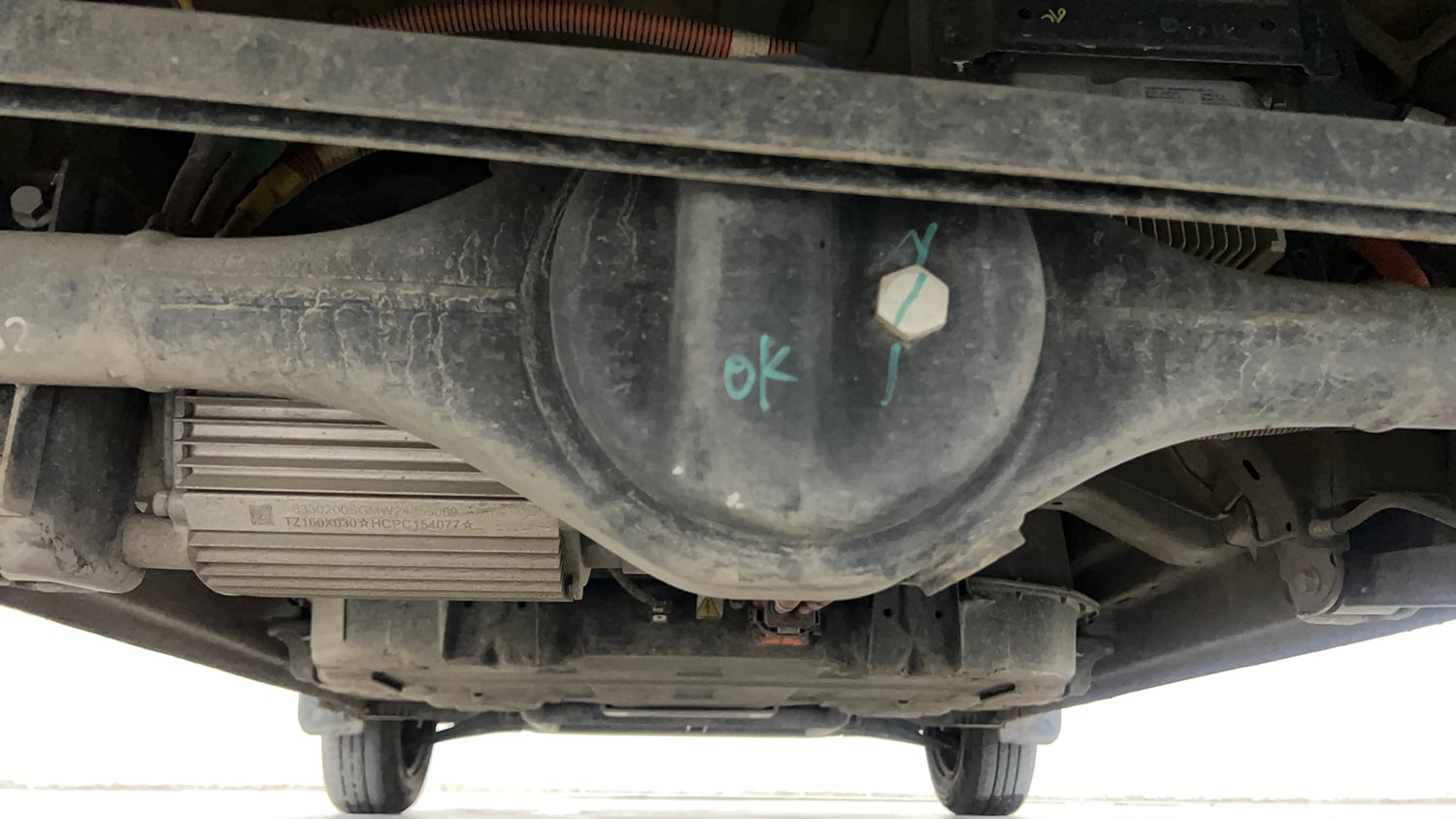 Used 2024 MG Motors Comet EV Excite Electric Automatic extra REAR UNDERBODY VIEW (TAKEN FROM REAR)