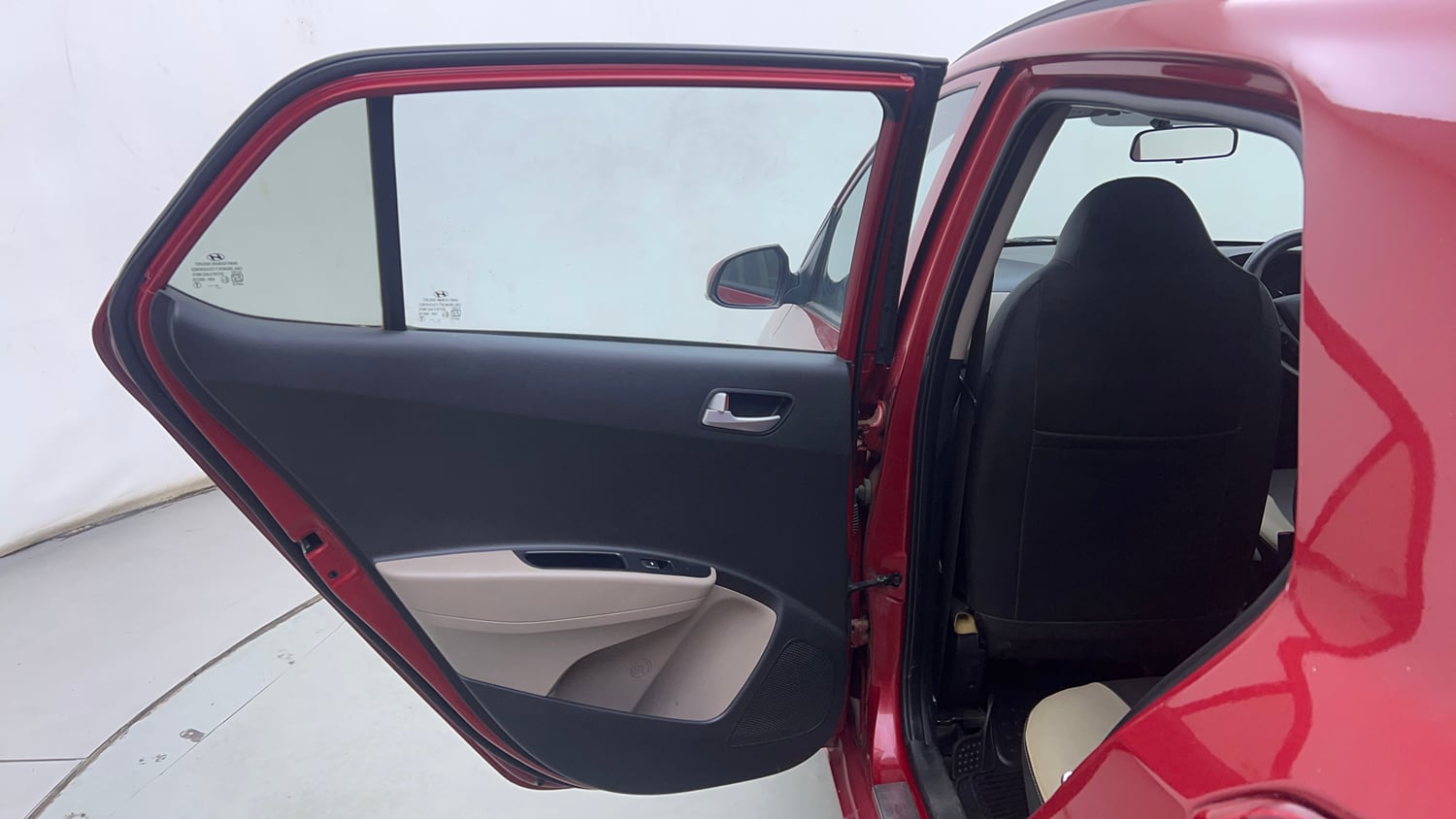 Used 2019 Hyundai Grand i10 Sportz 1.2 Kappa VTVT Petrol Manual interior LEFT REAR DOOR OPEN VIEW