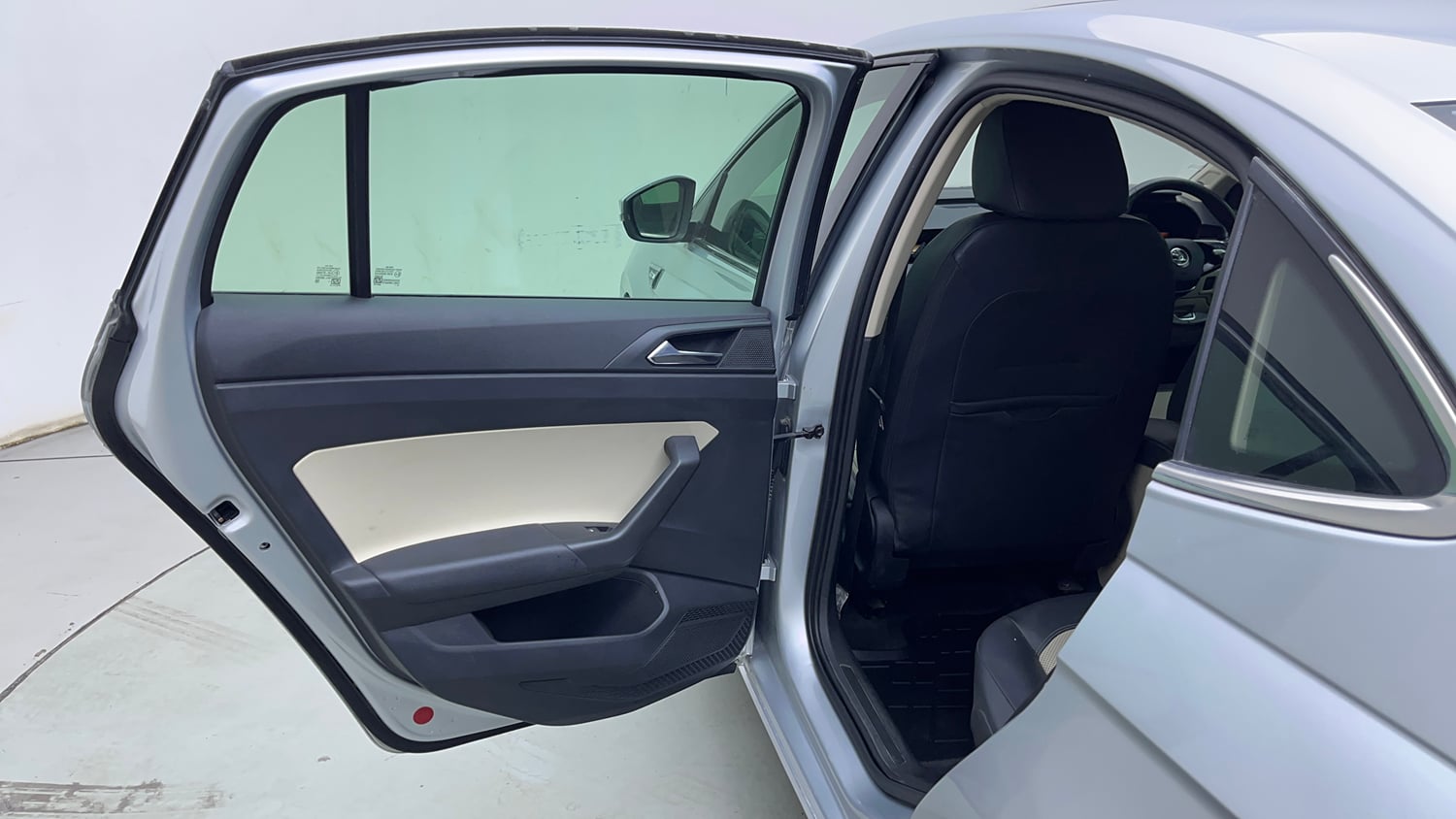 Used 2022 Skoda Slavia Style 1.0L TSI AT Petrol Automatic interior LEFT REAR DOOR OPEN VIEW