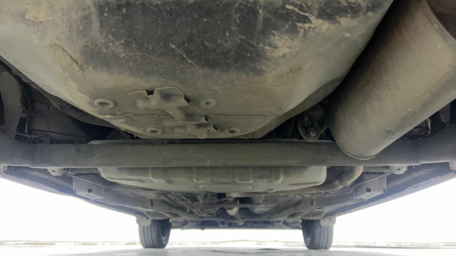 Used 2021 Tata Tiago XZ Plus Petrol Manual extra REAR UNDERBODY VIEW (TAKEN FROM REAR)