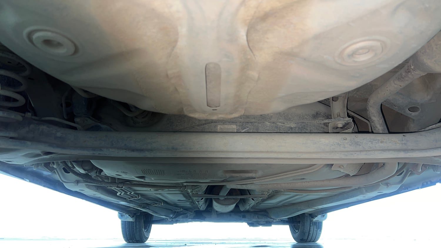 Used 2017 Maruti Suzuki Baleno Delta 1.2 Petrol Manual extra REAR UNDERBODY VIEW (TAKEN FROM REAR)