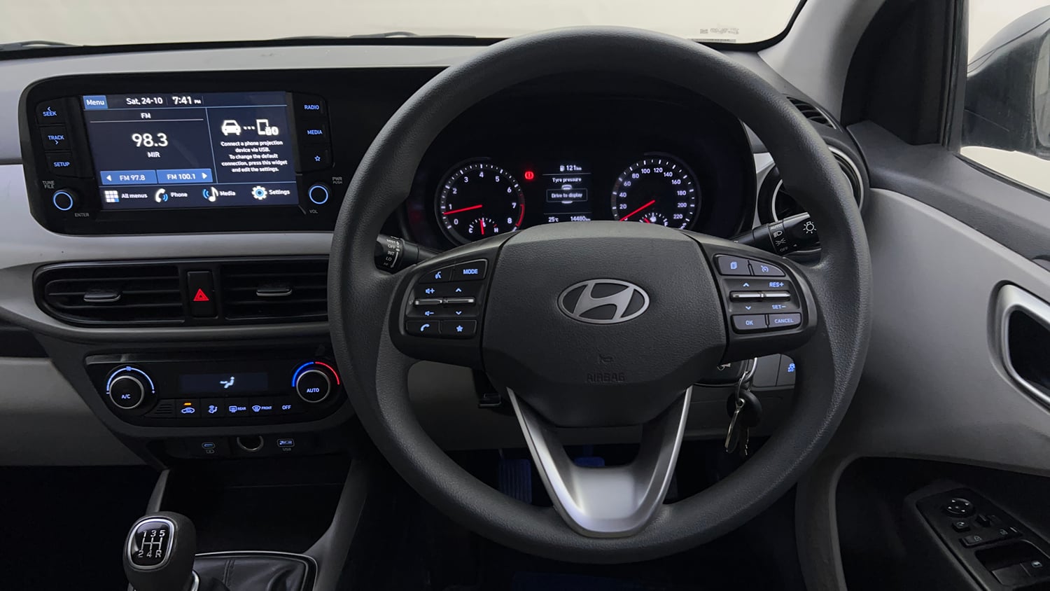 Used 2023 Hyundai Grand i10 Nios Sportz 1.2 Kappa VTVT Petrol Manual interior STEERING VIEW