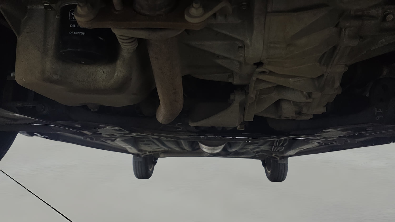 Used 2024 Maruti Suzuki Wagon R ZXI Plus 1.2 AGS Petrol Automatic extra FRONT LEFT UNDERBODY VIEW