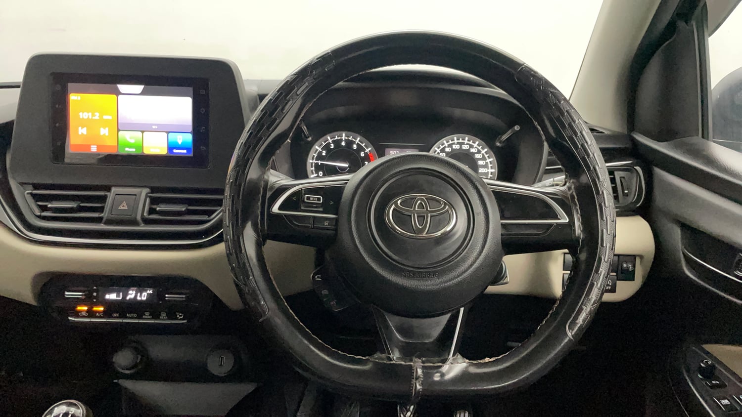 Used 2022 Toyota Glanza S Petrol Manual interior STEERING VIEW