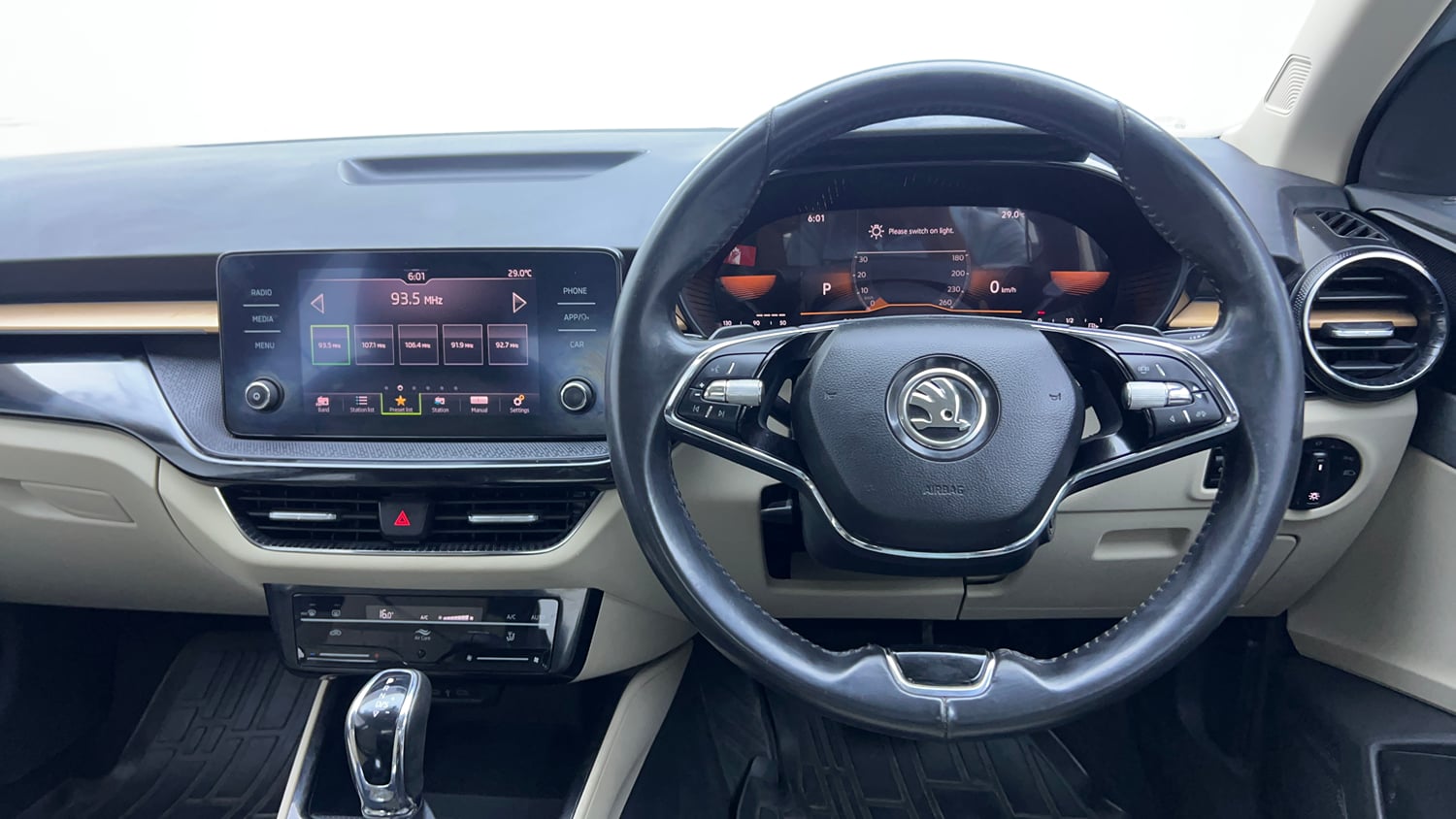 Used 2022 Skoda Slavia Style 1.0L TSI AT Petrol Automatic interior STEERING VIEW