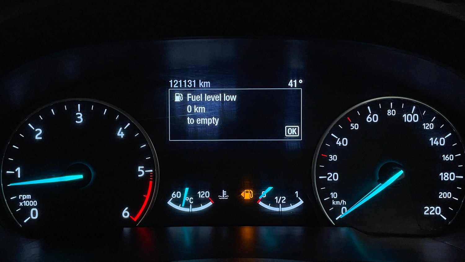 Used 2019 Ford EcoSport Titanium + 1.5L TDCi Diesel Manual interior CLUSTERMETER VIEW