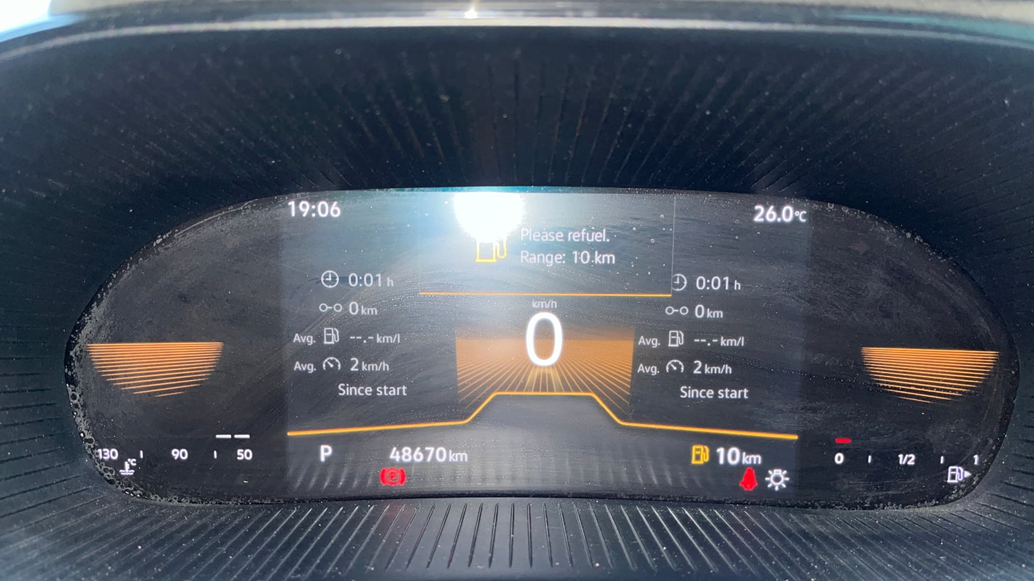 Used 2022 Skoda Slavia Style 1.0L TSI AT Petrol Automatic interior CLUSTERMETER VIEW