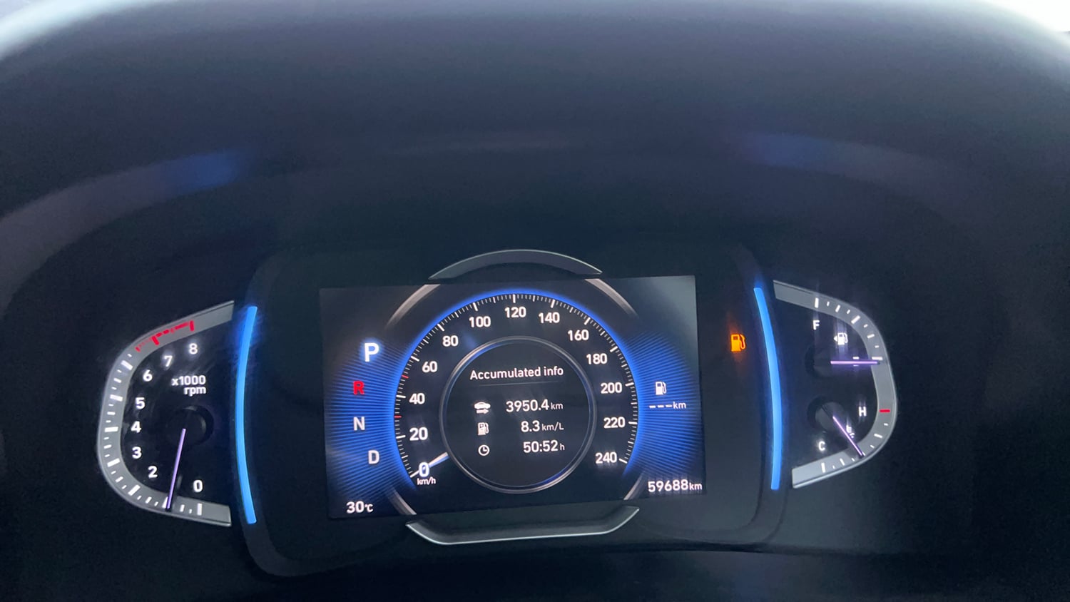 Used 2021 Hyundai Creta SX (O) 1.4 Turbo 7 DCT Petrol Automatic interior CLUSTERMETER VIEW