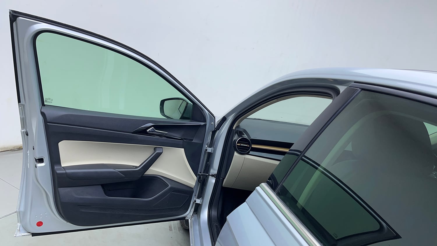 Used 2022 Skoda Slavia Style 1.0L TSI AT Petrol Automatic interior LEFT FRONT DOOR OPEN VIEW