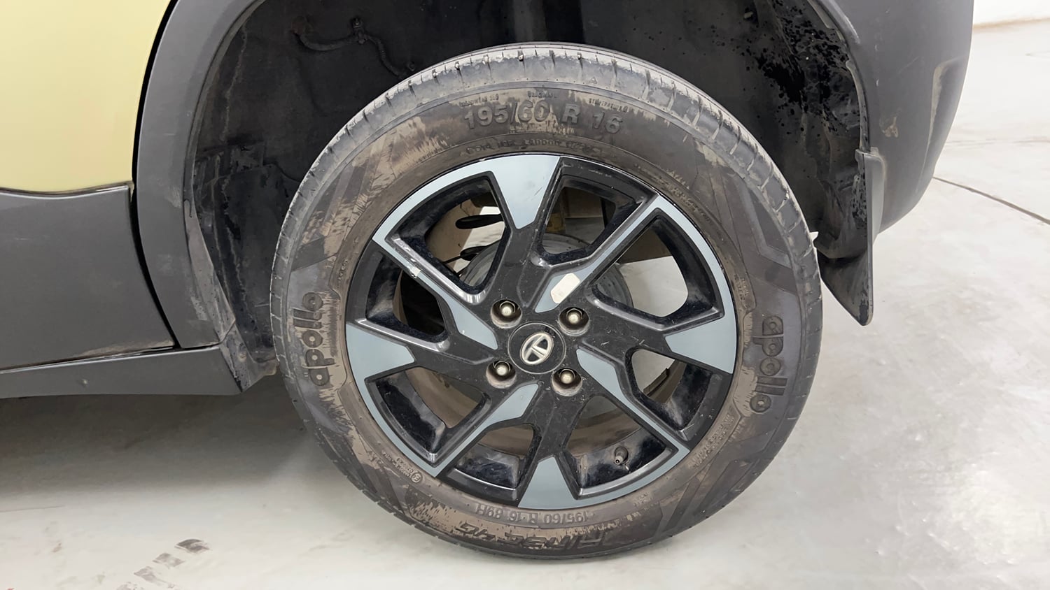 Used 2022 Tata Punch Kaziranga Creative MT Petrol Manual tyres LEFT REAR TYRE RIM VIEW