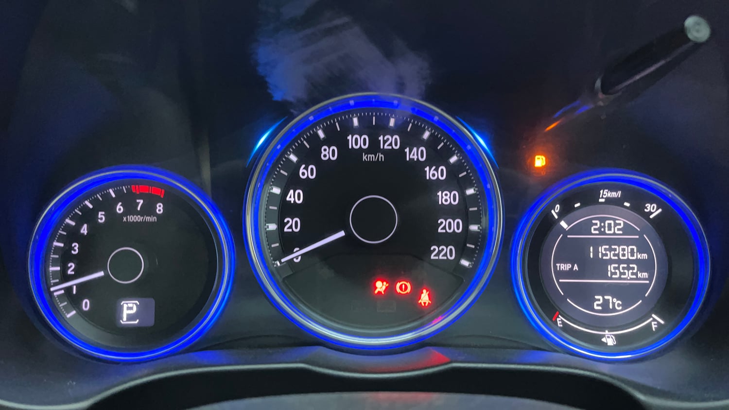 Used 2015 Honda City VX CVT Petrol Automatic interior CLUSTERMETER VIEW