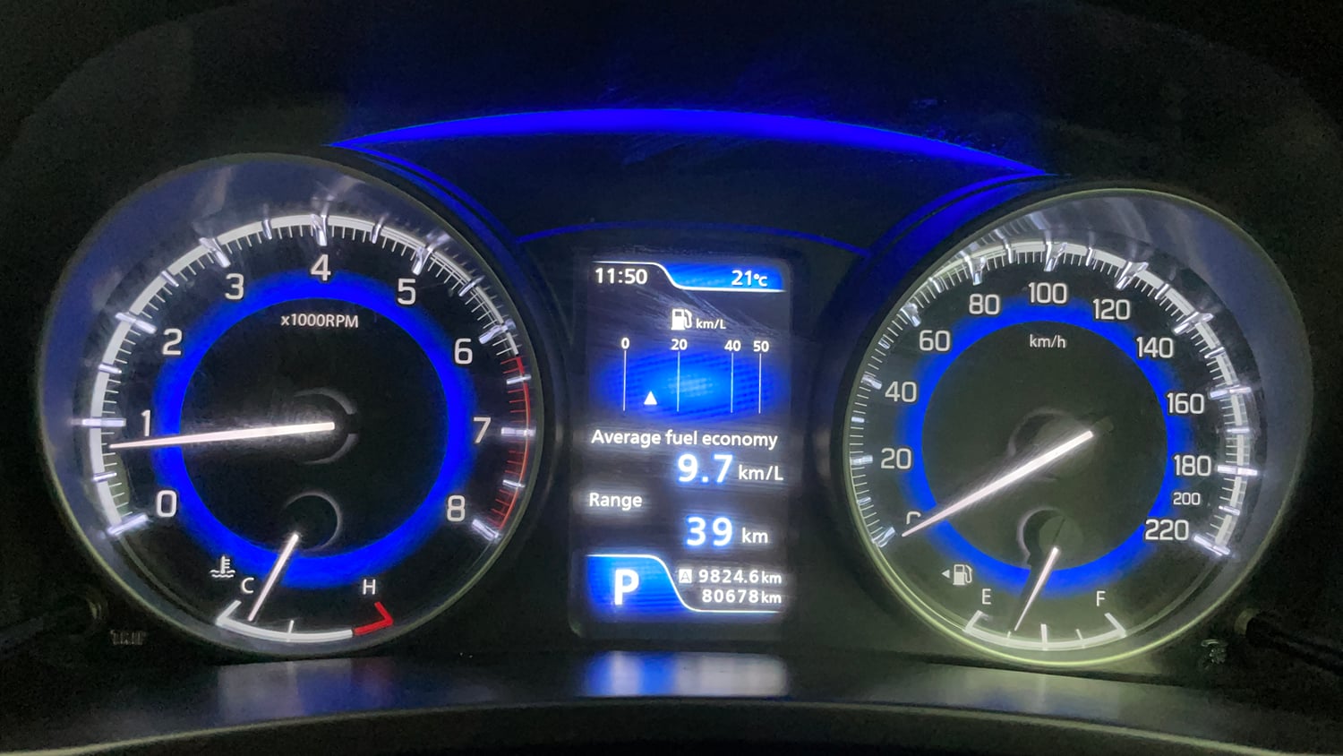Used 2018 Maruti Suzuki Baleno Alpha 1.2 AT Petrol Automatic interior CLUSTERMETER VIEW