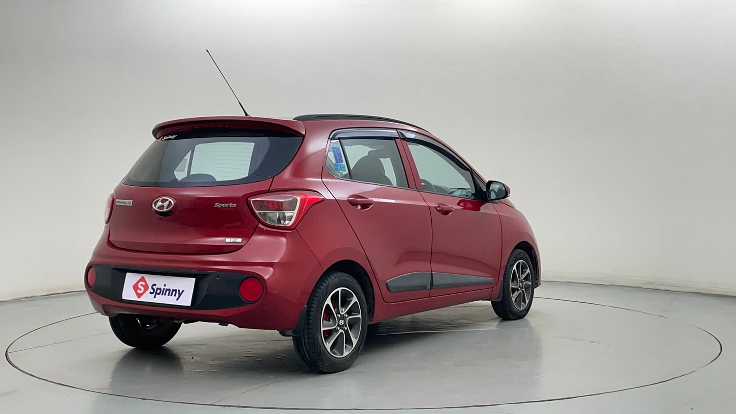 Used 2019 Hyundai Grand i10 Sportz 1.2 Kappa VTVT Petrol Manual exterior RIGHT REAR CORNER VIEW
