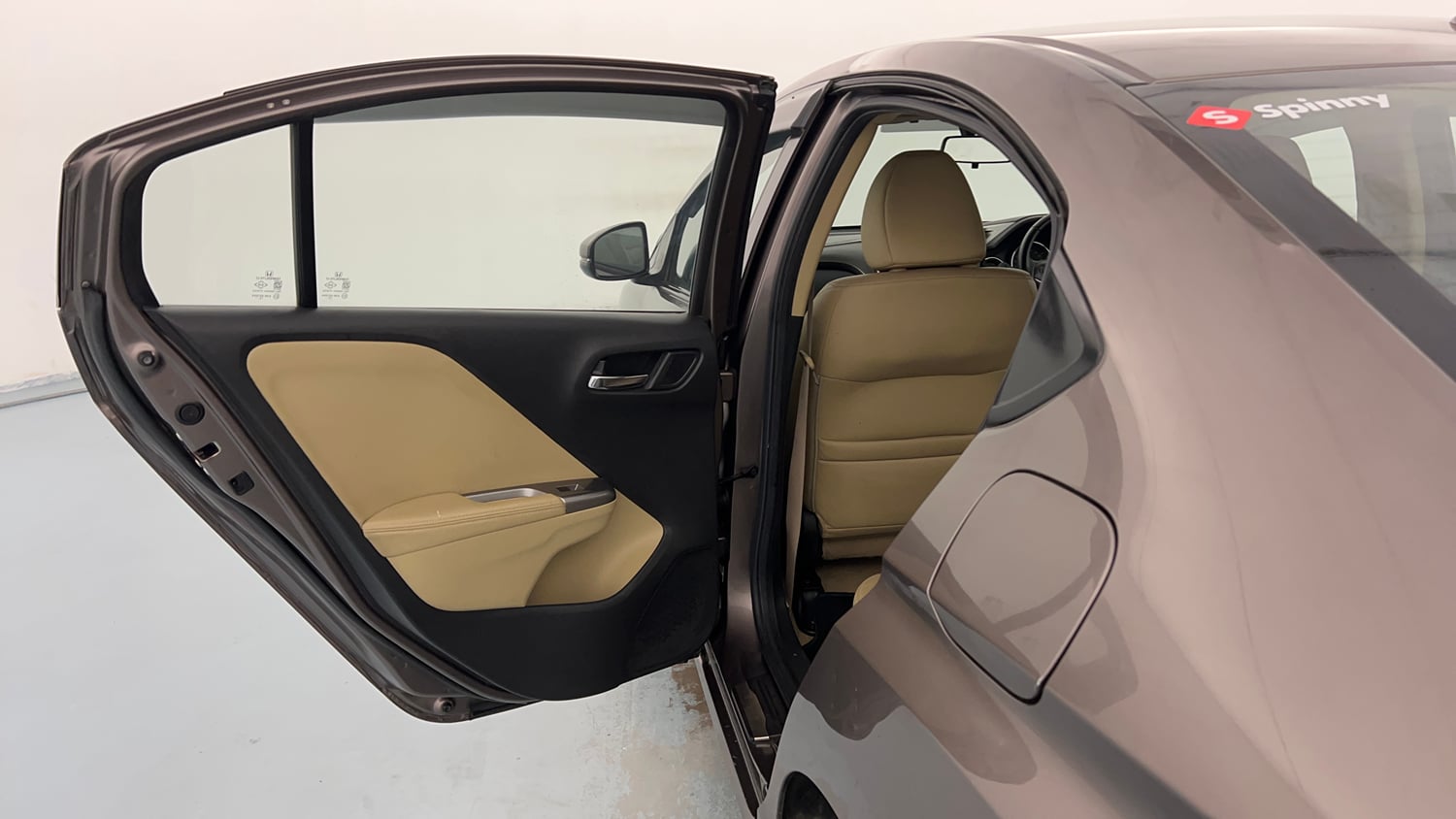 Used 2014 Honda City VX Petrol Manual interior LEFT REAR DOOR OPEN VIEW