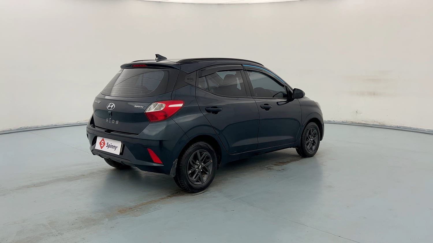 Used 2021 Hyundai Grand i10 Nios Sportz 1.2 Kappa VTVT Petrol Manual exterior RIGHT REAR CORNER VIEW
