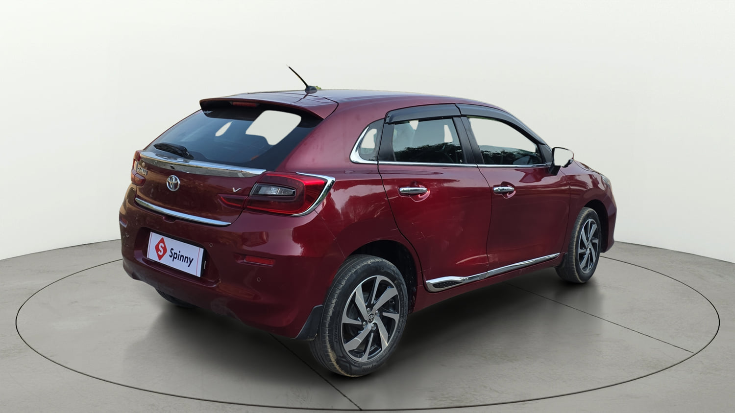 Used 2023 Toyota Glanza V Petrol Manual exterior RIGHT REAR CORNER VIEW