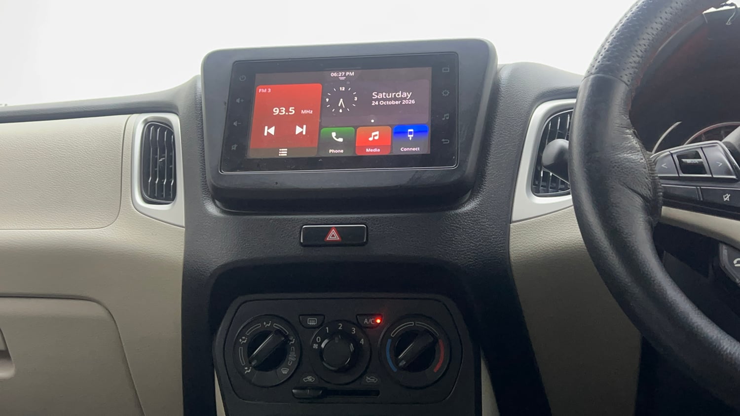 Used 2019 Maruti Suzuki Wagon R ZXi 1.2 AMT Petrol Automatic interior MUSIC SYSTEM & AC CONTROL VIEW