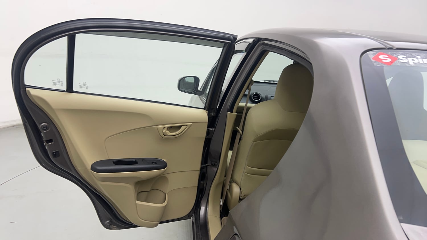 Used 2014 Honda Amaze 1.2 S i-VTEC Petrol Manual interior LEFT REAR DOOR OPEN VIEW