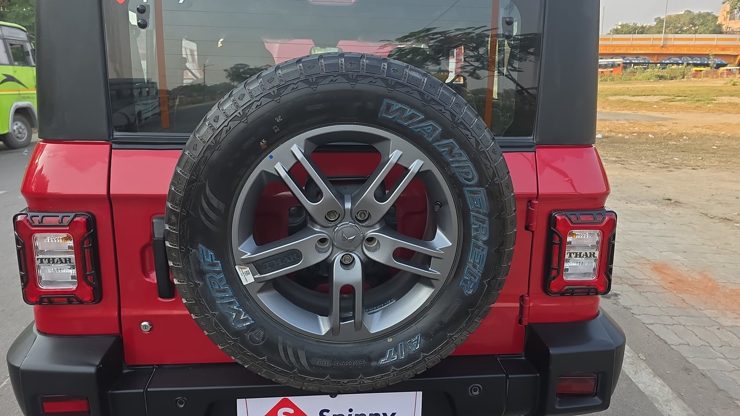 Used 2023 Mahindra Thar LX Hard Top Diesel MT 4WD Diesel Manual tyres SPARE TYRE VIEW
