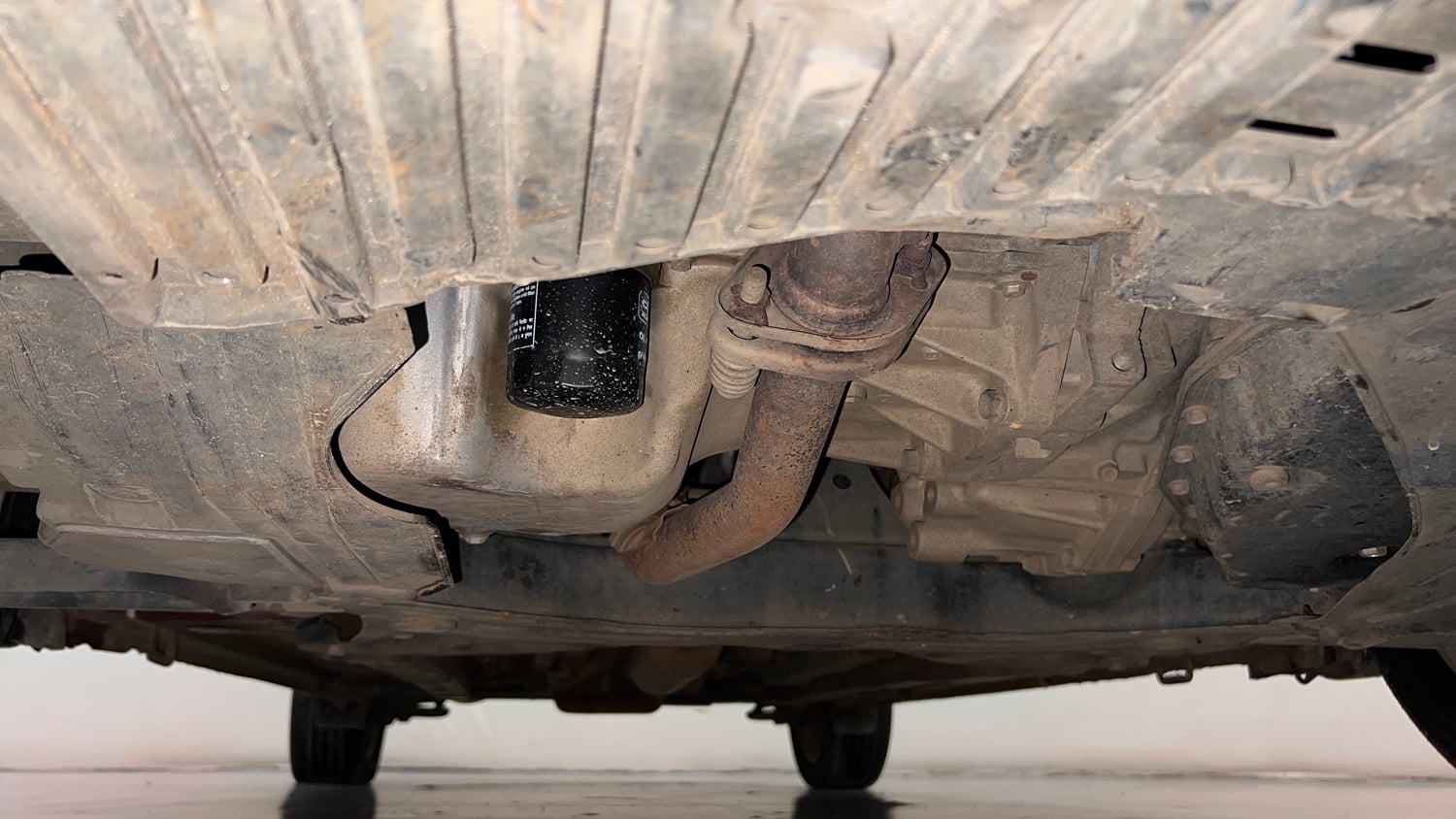Used 2021 Maruti Suzuki Ciaz Alpha 1.5 AT Petrol Automatic extra FRONT LEFT UNDERBODY VIEW