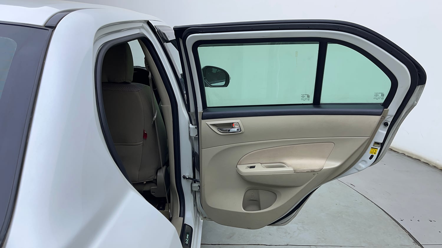 Used 2016 Maruti Suzuki Swift Dzire ZDI Diesel Manual interior RIGHT REAR DOOR OPEN VIEW