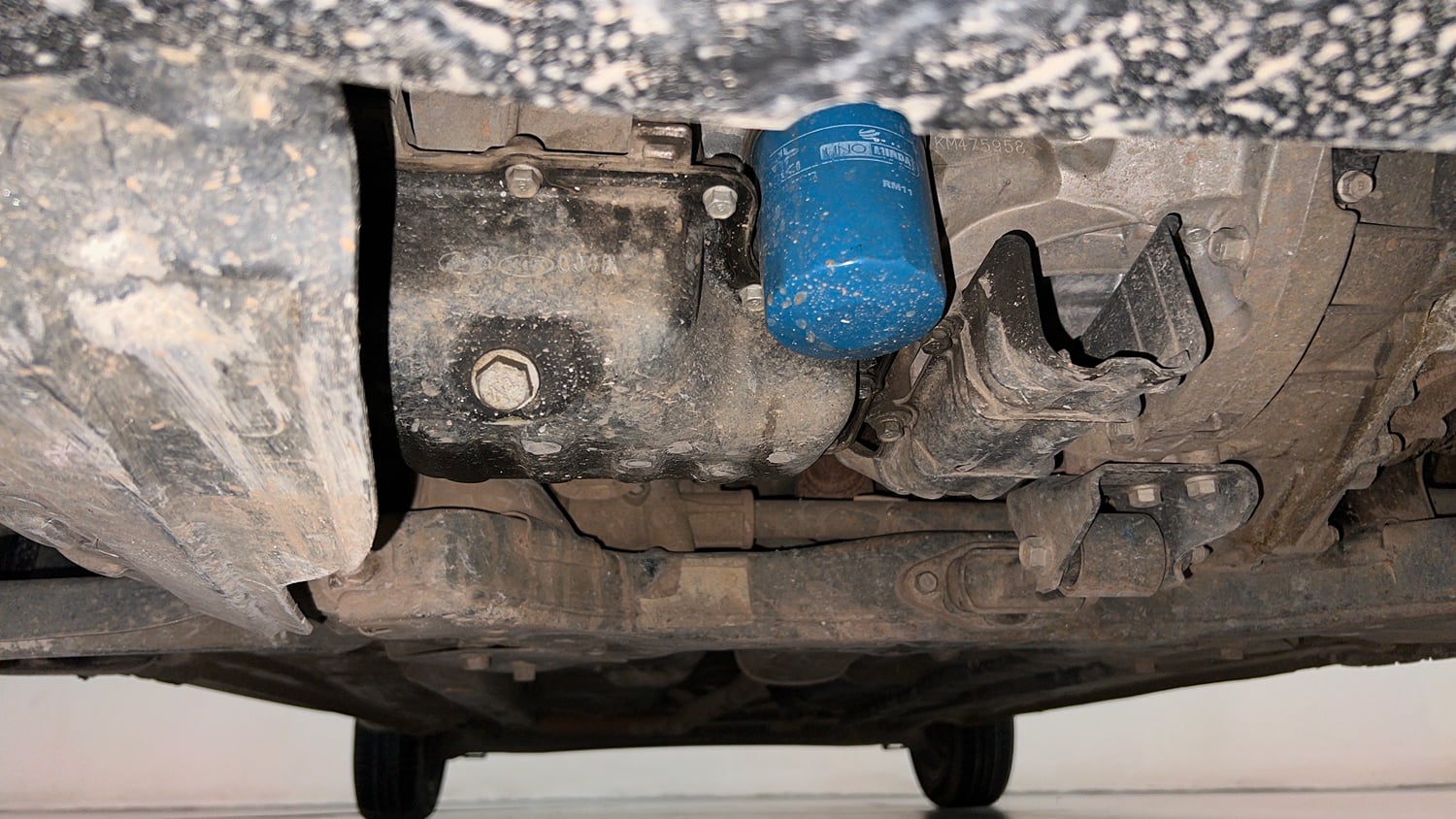 Used 2020 Hyundai Grand i10 Sportz 1.2 Kappa VTVT Petrol Manual extra FRONT LEFT UNDERBODY VIEW
