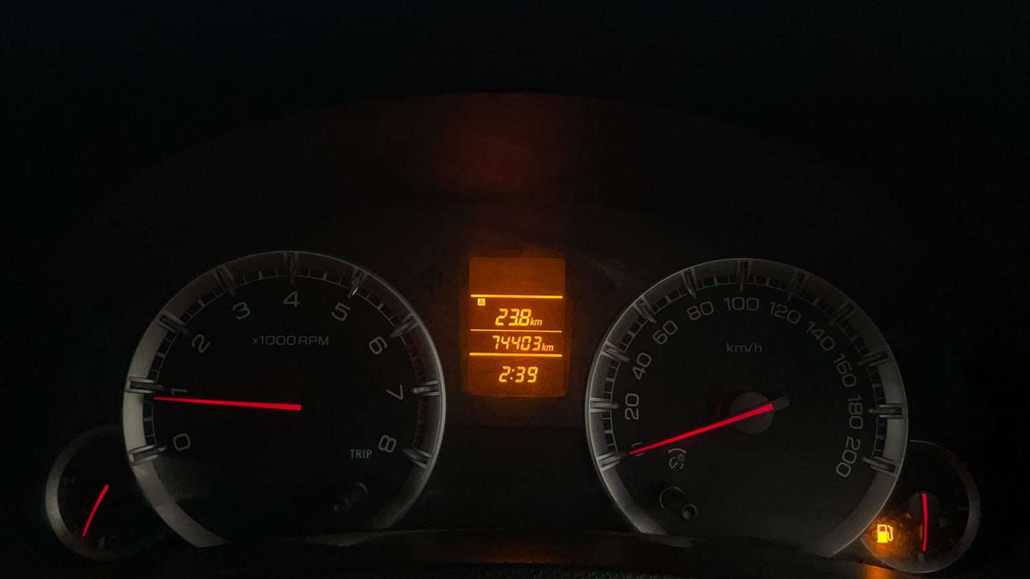 Used 2012 Maruti Suzuki Swift VXi Petrol Manual interior CLUSTERMETER VIEW