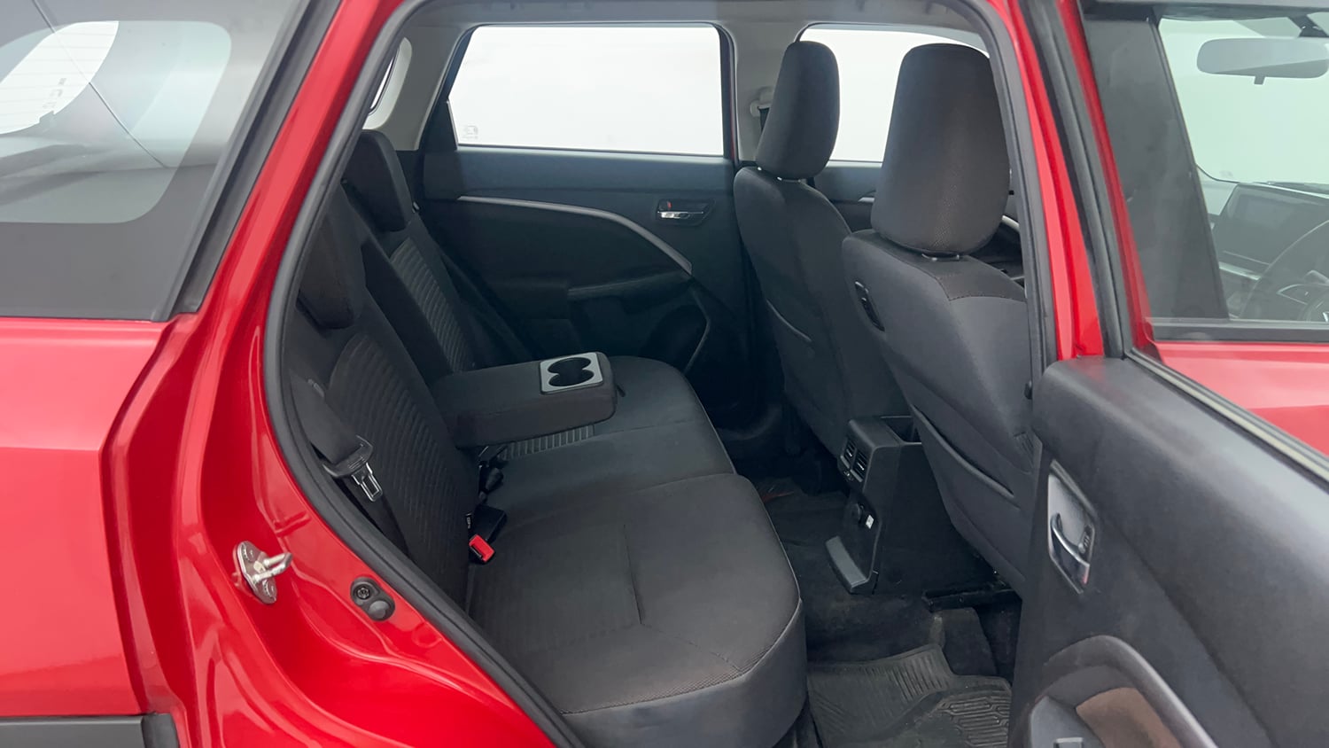 Used 2023 Maruti Suzuki Brezza Zxi Dual Tone Petrol Manual interior RIGHT SIDE REAR DOOR CABIN VIEW