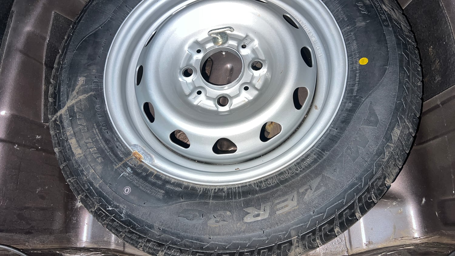 Used 2018 Tata Tiago Revotron XT Petrol Manual tyres SPARE TYRE VIEW
